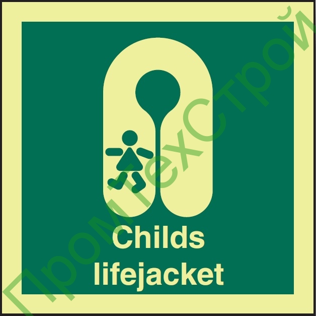 IMO2.12 Детский спасательный жилет - Знаки ИМО - Знаки, наклейки .
