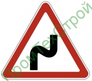 Маска дорожного знака 1.12.1 "Опасные повороты"